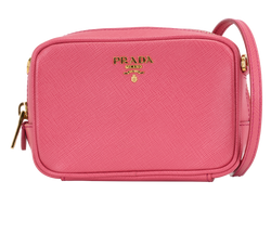 Mini Camera Crossbody, Leather, Pink, 224, S, 3*